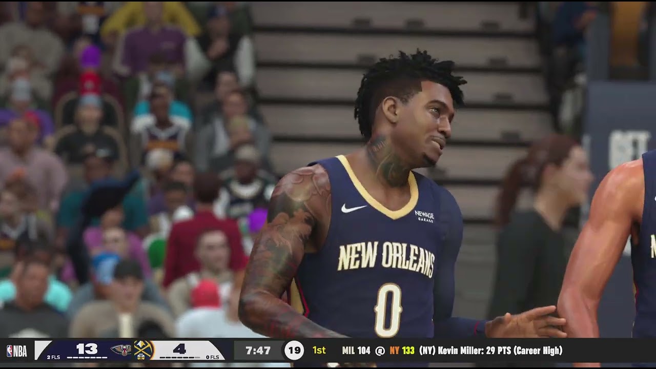 NBA 2K26 Pelicans rebuild year 8 game 49 pelicans nuggets