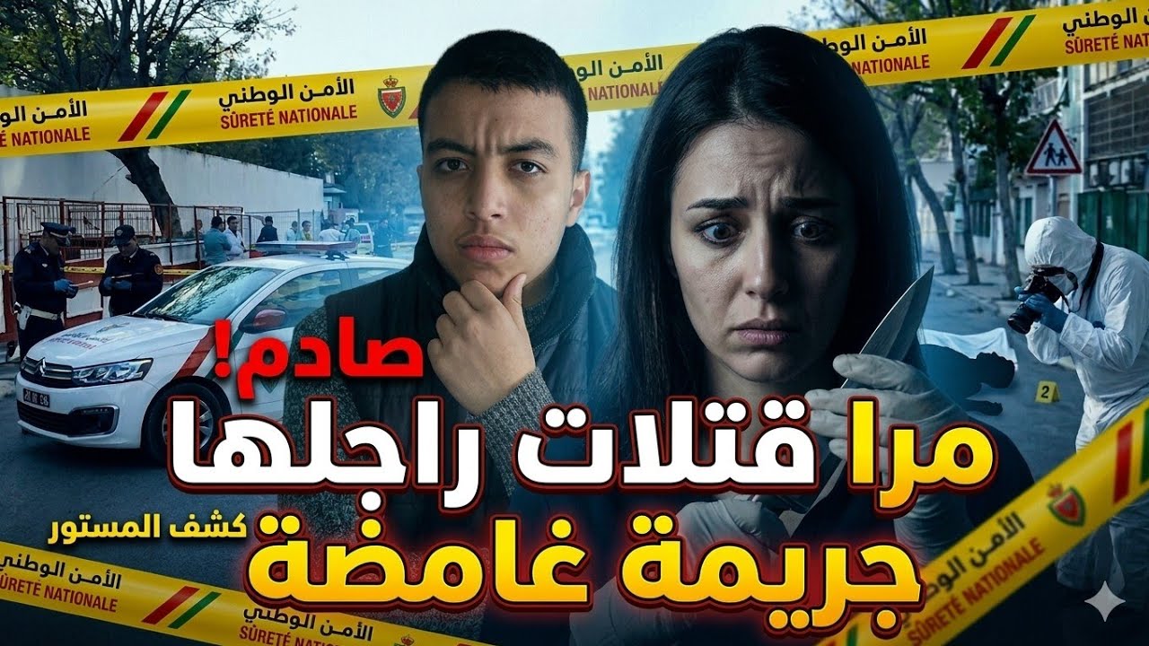 قصة جريمة قتل😱👿 :دابزات مع راجها و هربات وقتلات راجل لي عاونها و دخلها لدارو ⚰️☠️