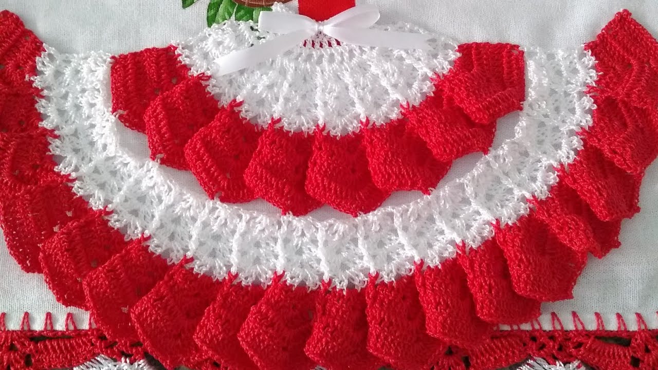 saia de crochê para pano de prato#parte 1
