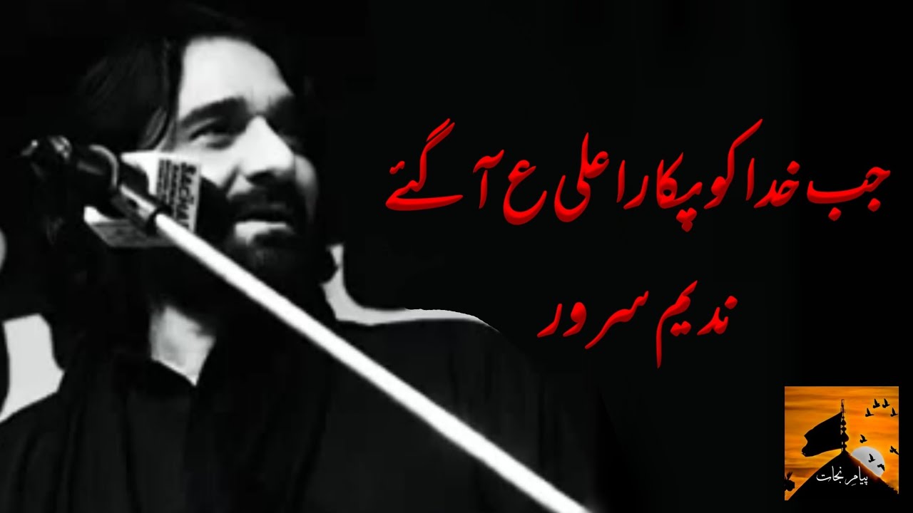 Nadeem Sarwar | Jab Khuda Ko Pukara Ali a.s Aa Gae Live Kalam