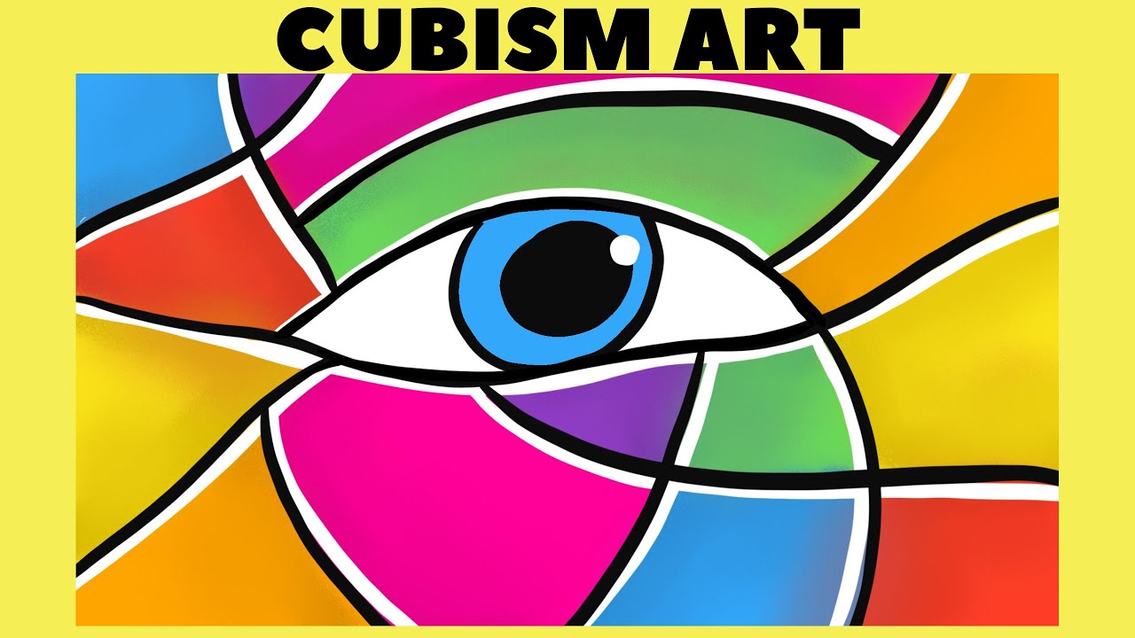 Cubism art of eye | How to draw human eye in Cubism | Picasso inspired cubism art lesson easy |