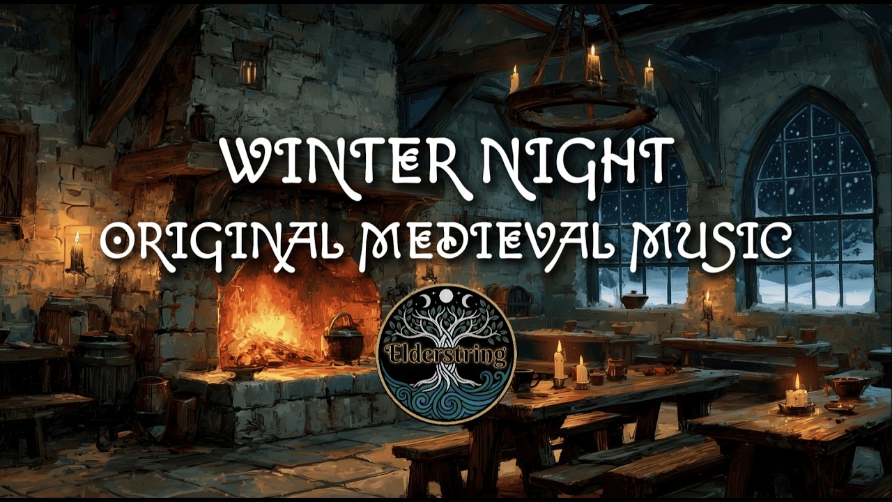 Cozy Winter Tavern | A Bard by the Fire | 8 Hours of Original Medieval Celtic Music