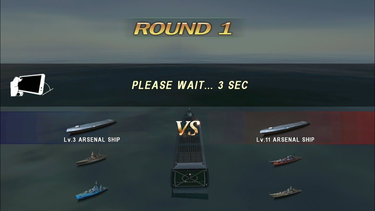 Warship Battle: BATTLE ARENA long battle.