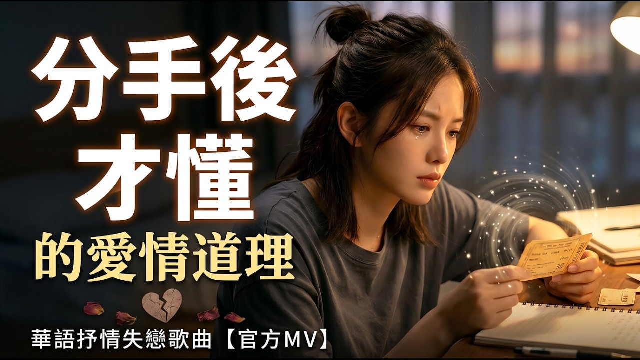 【分手後才懂的愛情道理】｜捨不得的人也要學會放棄｜抱太緊會把溫柔擠成壓力｜失戀後才看懂的深夜情歌｜華語抒情失戀歌曲【官方MV】