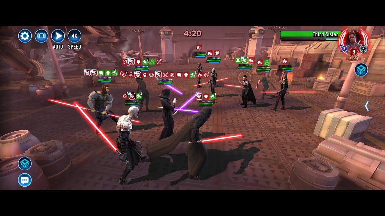 SWGOH - TREYA TEAM (NIHLUS DATACRON) VS REVA TEAM - GAC