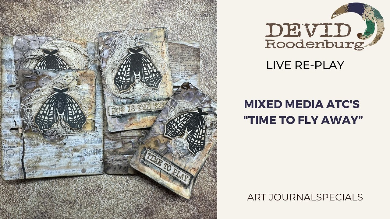 Mixed media fun on ATC! Loving this!
