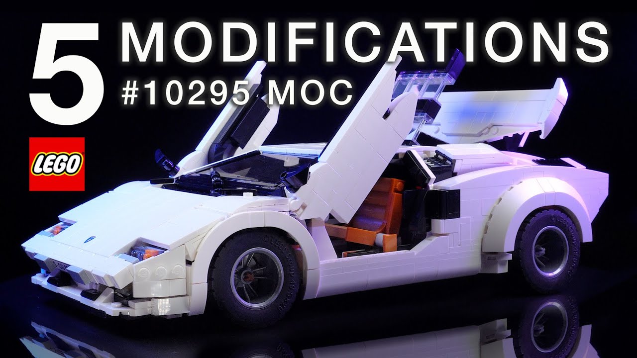 [Lego] 5 Modifications for #10295 MOC Lamborghini Countach