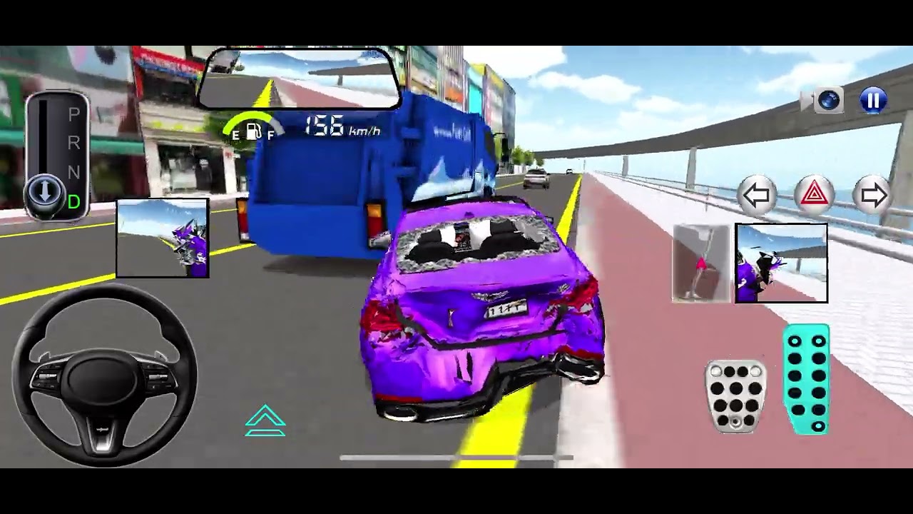 Crazy Mercedes CRUSH Drive 😂| Highway 3D Driving Class Gameplay Android iOS🥹