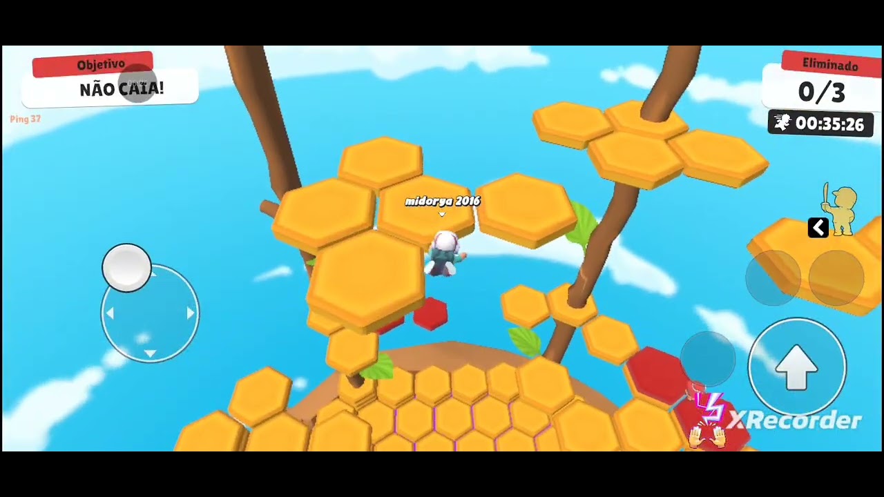 Jogando stumble guys