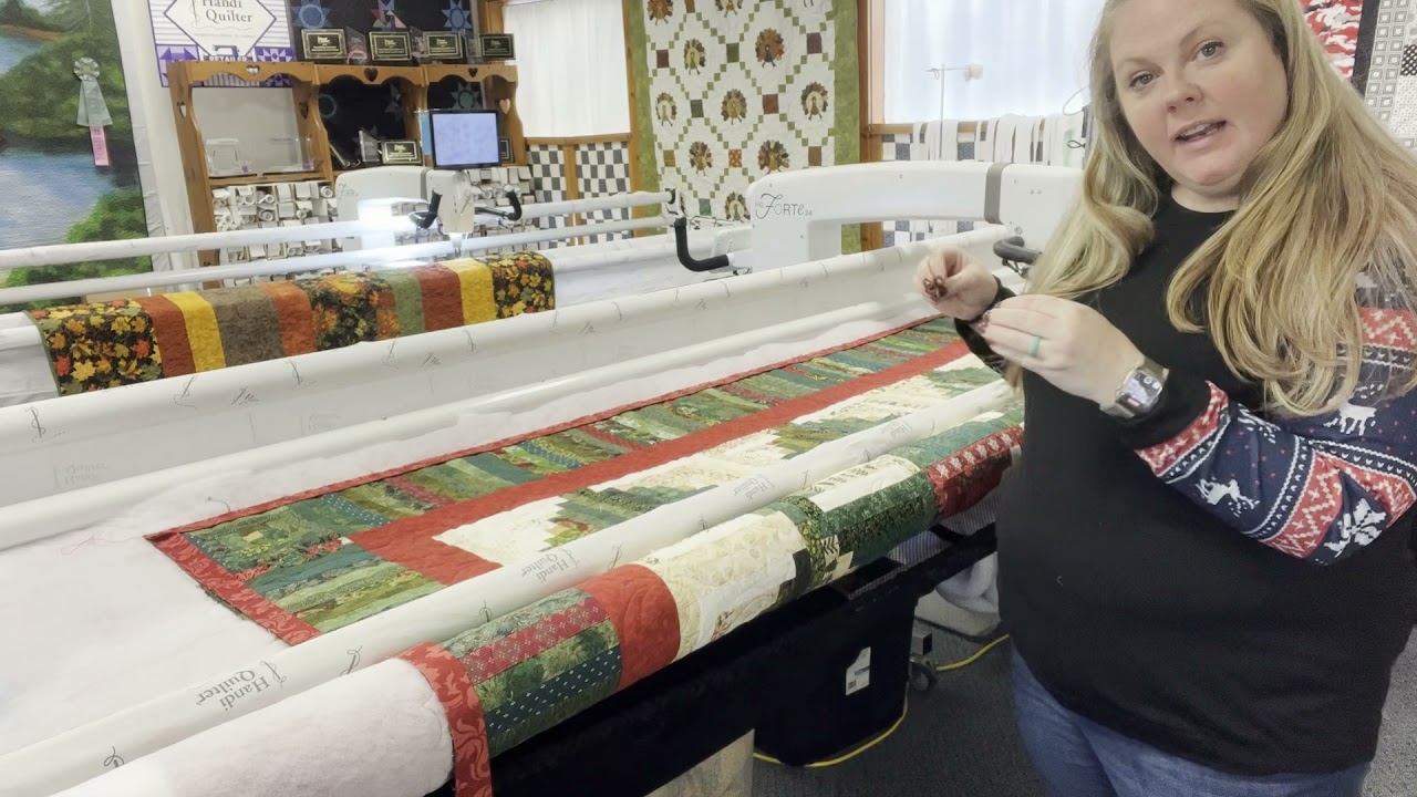 How to attach Binding using a longarm quilting machine!