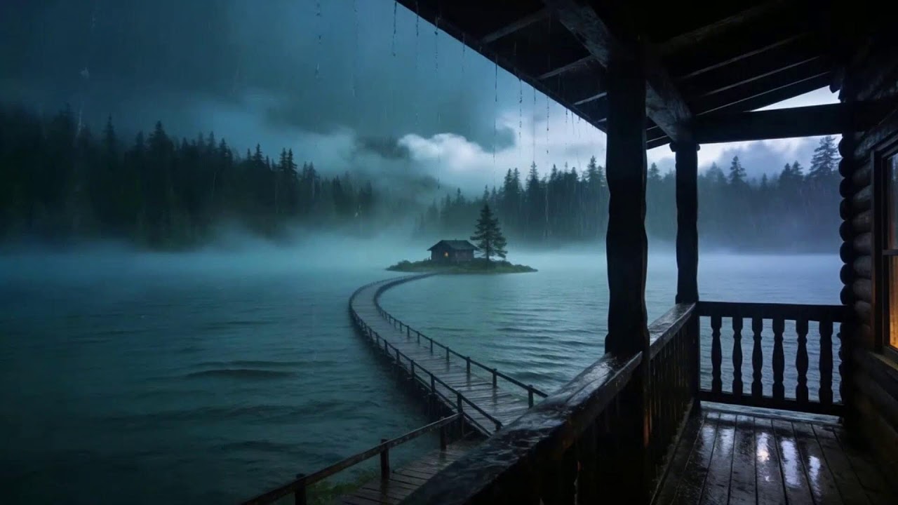 Sleep BETTER with SOUND of Heavy Rain in the Forest with Thunderstorm
