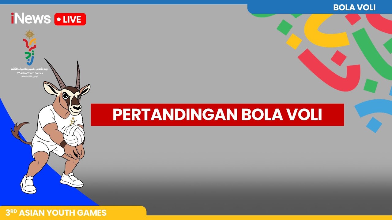 🔴LIVE Voli Putra Indonesia VS China | Asian Youth Games 2025 Bahrain | 23/10