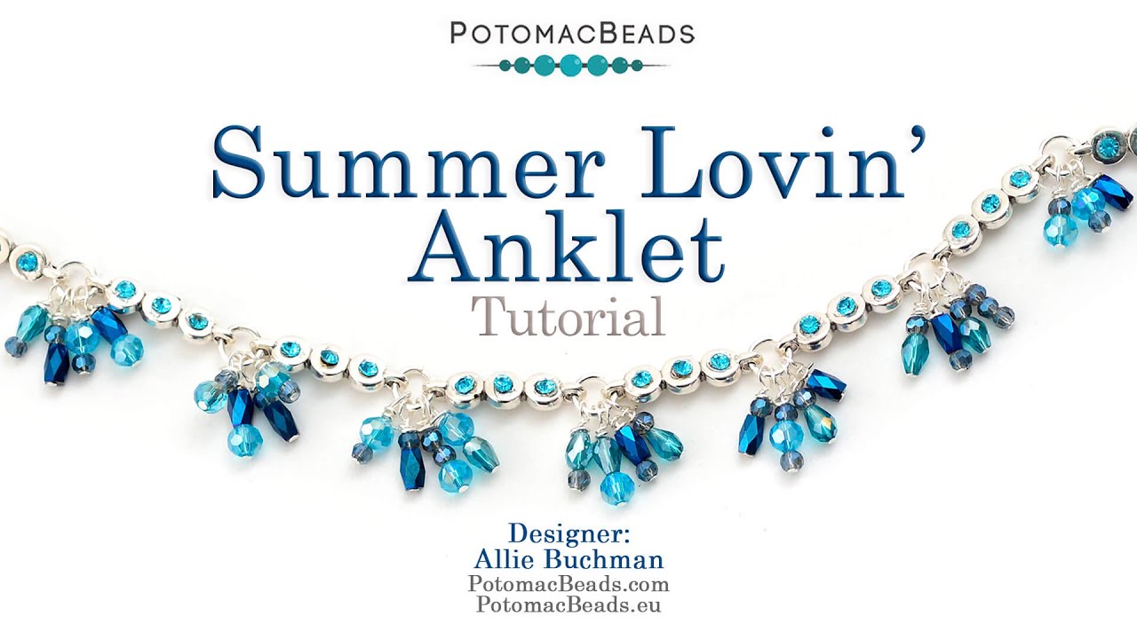 Summer Lovin' Anklet - DIY Jewelry Making Tutorial by PotomacBeads