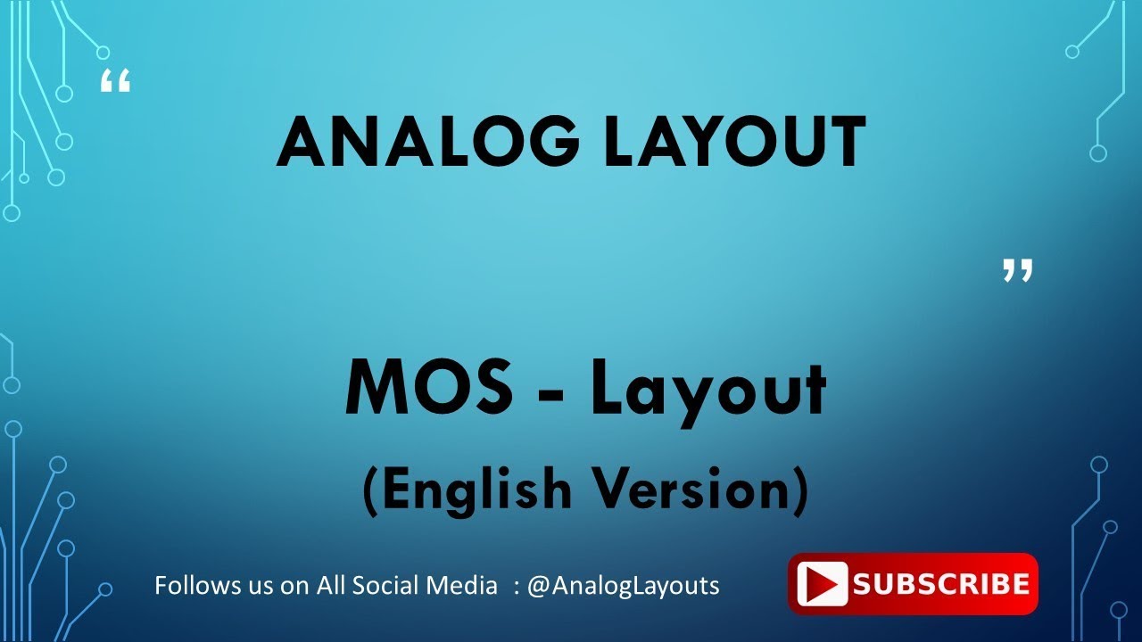 MOS Layout  - English Version