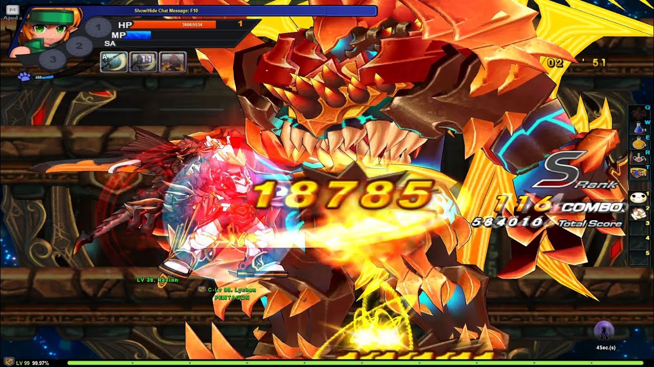 Solo Wizard's Labyrinth Stage 15 Magnus (Ryan) Grand Chase Classic