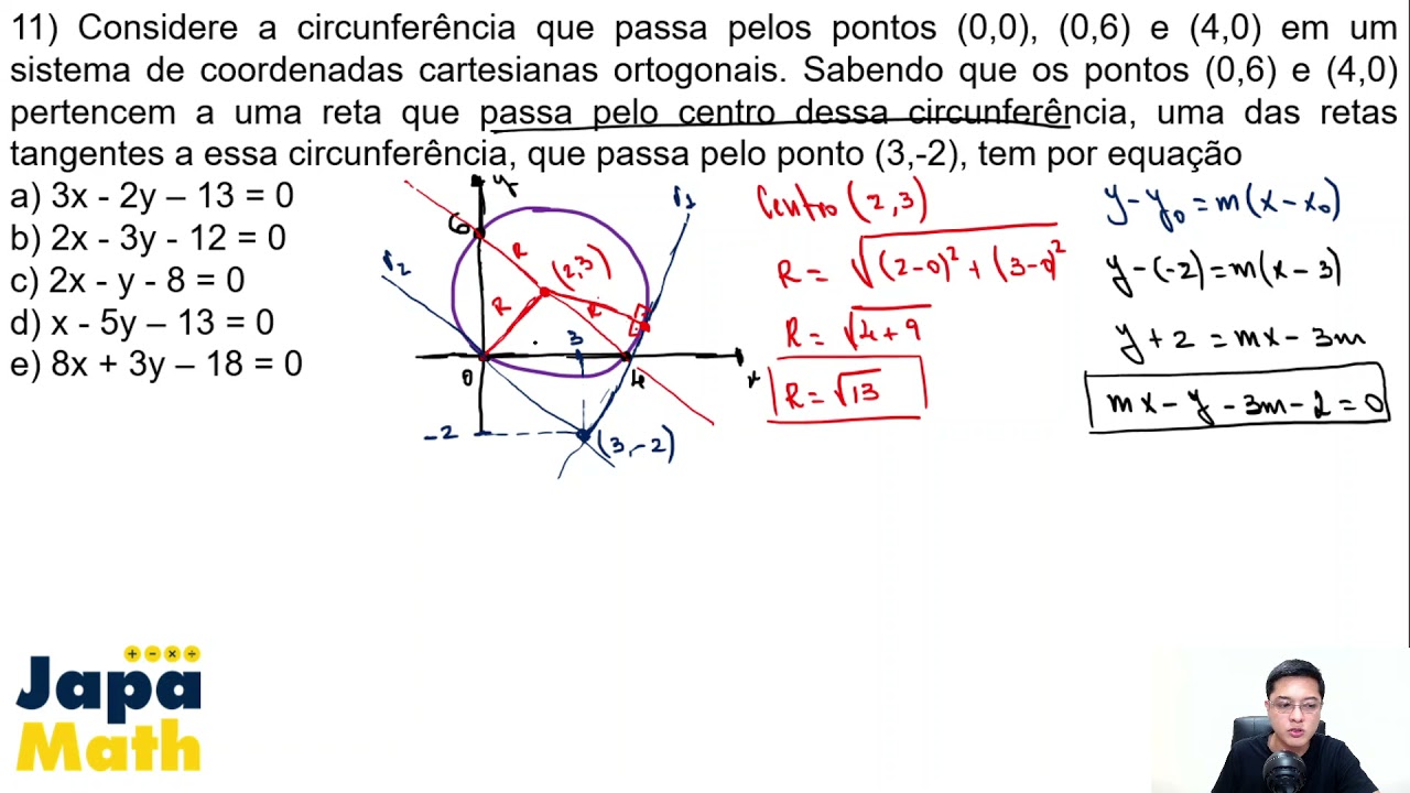 Prova Resolvida EsPCEx (2015 - 2016) - Geometria Analítica