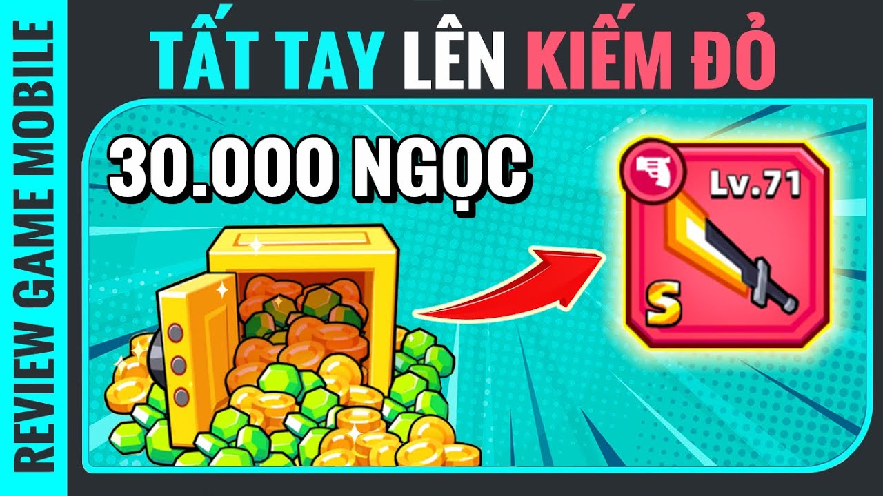 Tất Tay 30.000 Ngọc lên Kiếm Ánh Sáng Đỏ Survivor.io - Game Mobile