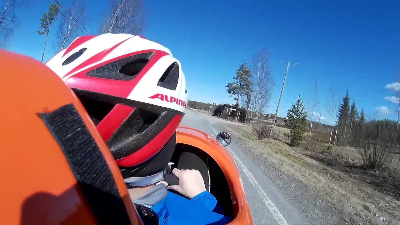 Velomobile ride to the beach