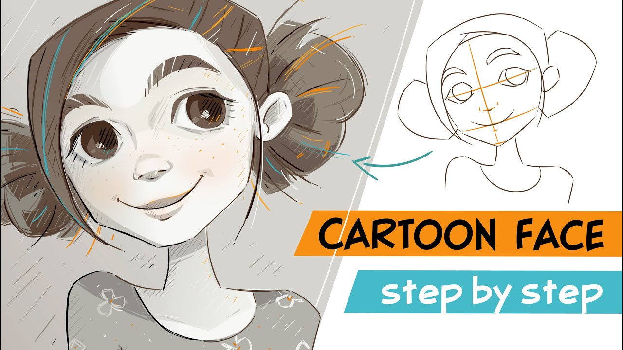 Draw a Face. Step by Step