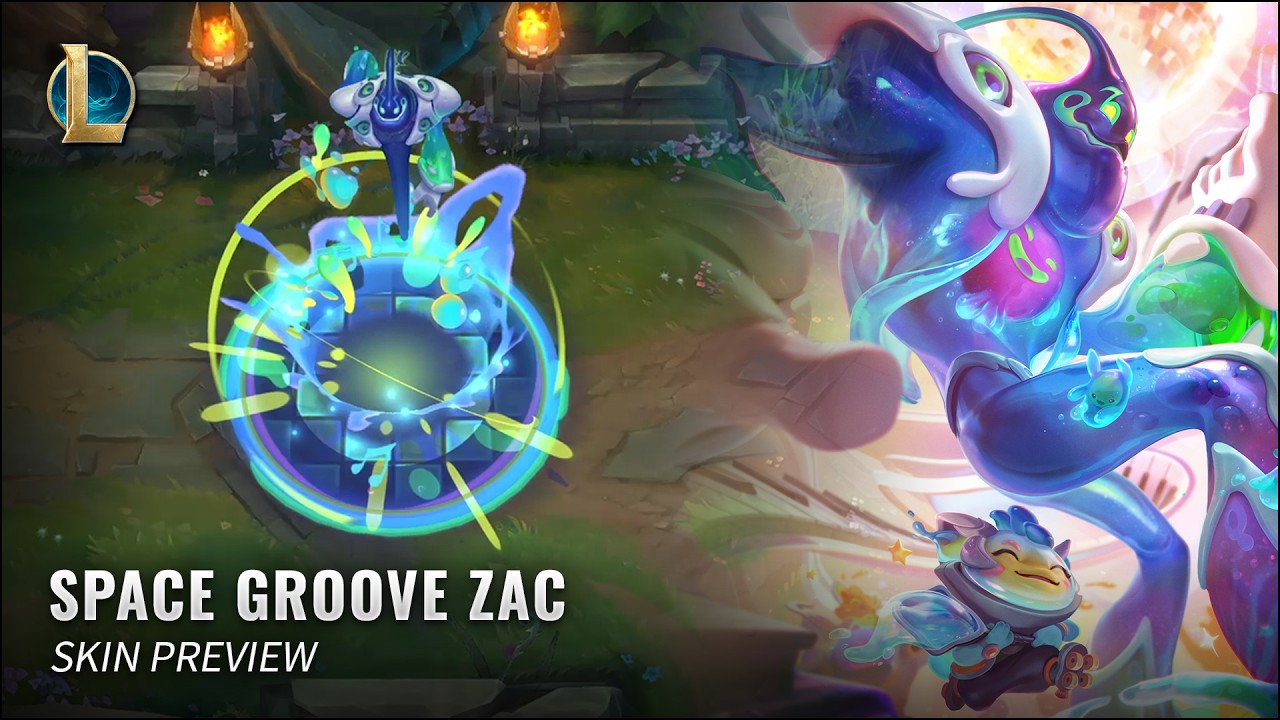 Предварительный обзор скина Space Groove Zac || League of Legends PBE