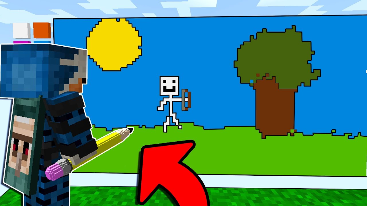 PORTO IL MIO MIGLIORE AMICO A DISEGNARE SU MINECRAFT ITA