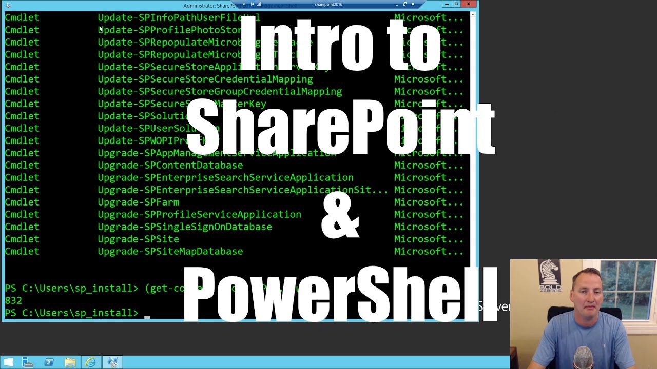 Intro to PowerShell for SharePoint