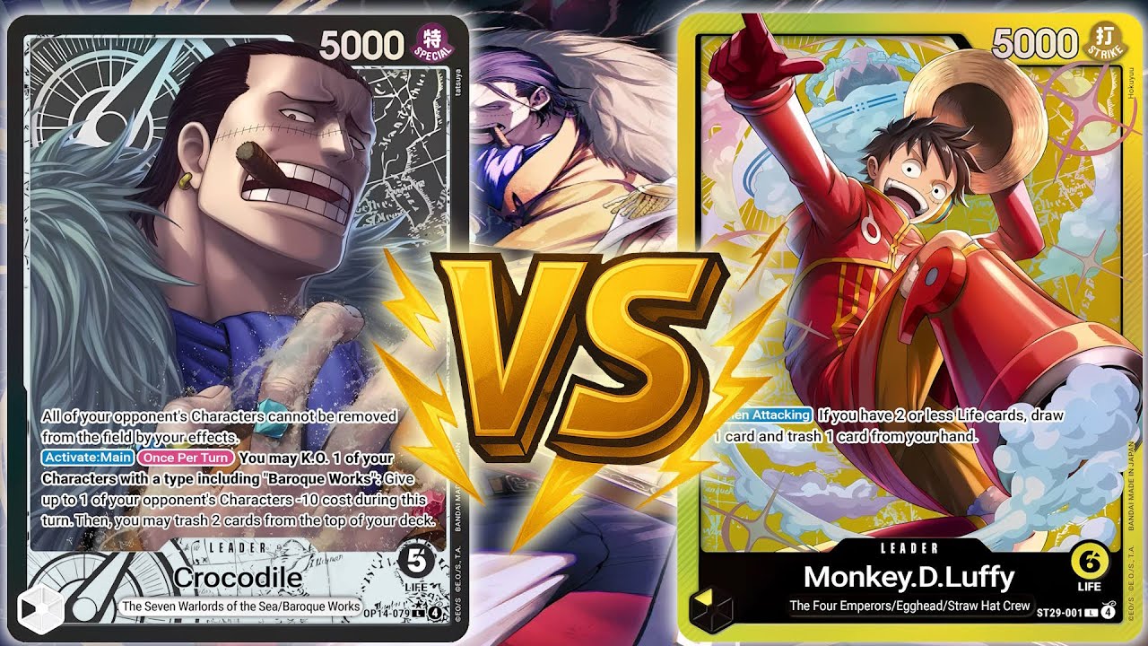 B Crocodile Vs Y Luffy | OPTCG Sim Gameplay | OP14