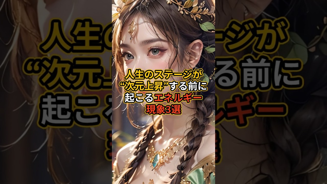 人生のステージが&ldquo;次元上昇&rdquo;する前に起こるエネルギー現象3選 #スピリチュアル #shorts