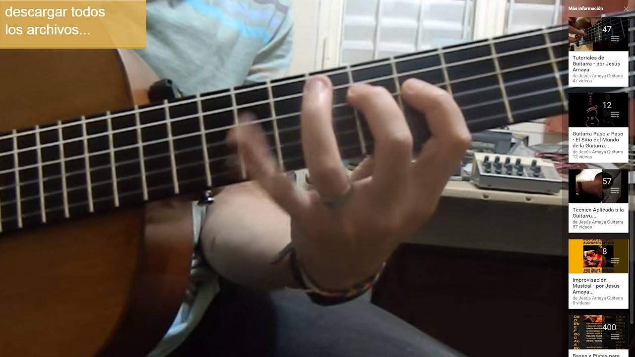 Tocar rápido la Guitarra (3/5) por Jesús Amaya...