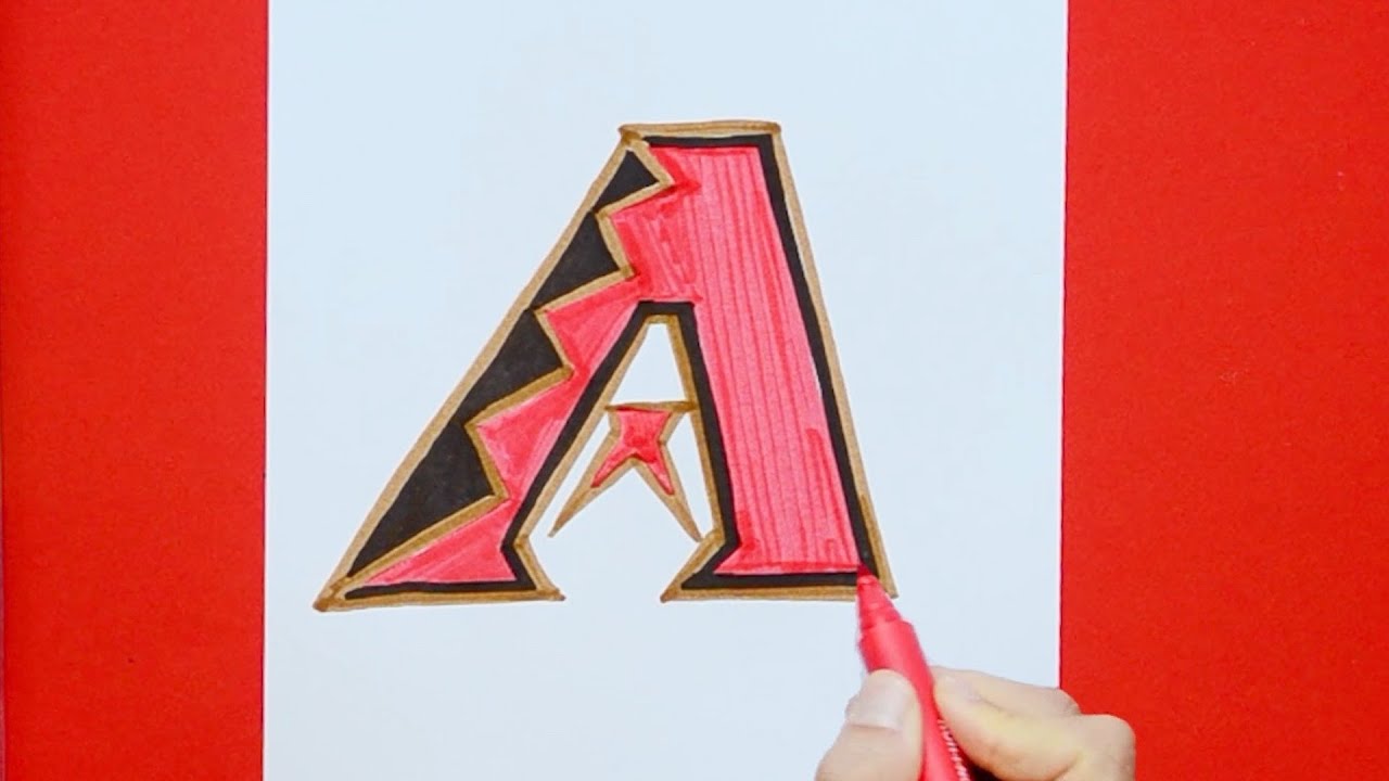 How to draw Arizona Diamondbacks [MLB Team]