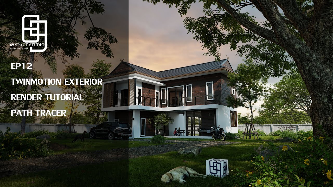 EP12 twinmotion exterior render tutorial