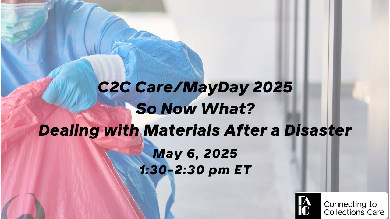 C2C Care So Now What? Dealing with Materials After a Disaster