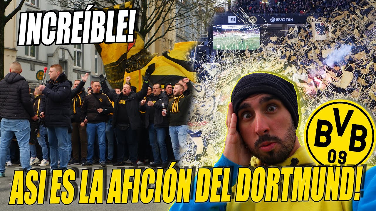 😱 LA MEJOR HINCHADA de EUROPA! | ASI ES EL MURO AMARILLO y LOS FANS del BORUSSIA DORTMUND! 🟡⚫️