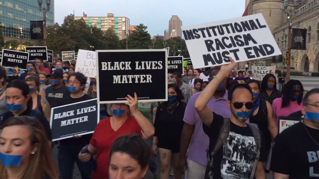 Silent protest march in St. Louis
