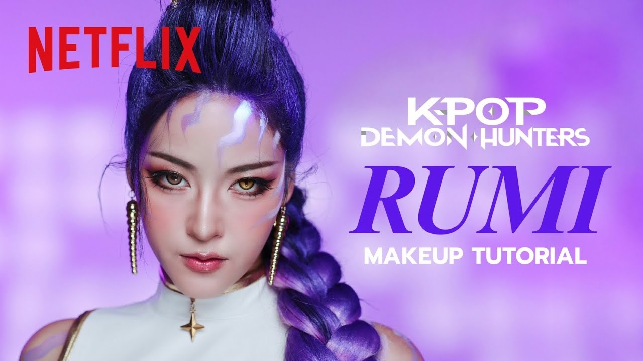 ‘RUMI’ (Kpop Demon Hunters) Makeup Tutorial 