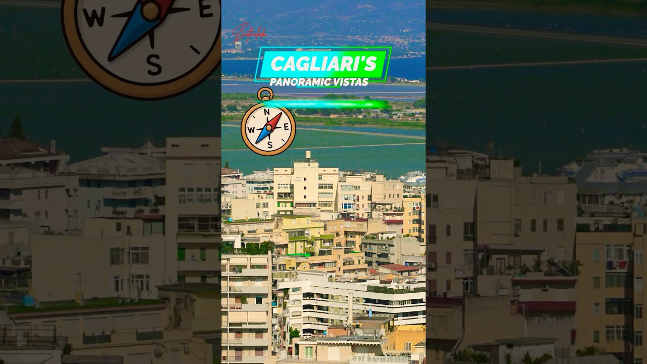 Cagliari, Sardinia From Above: A City of Rooftops & Sea 🏛️🌊