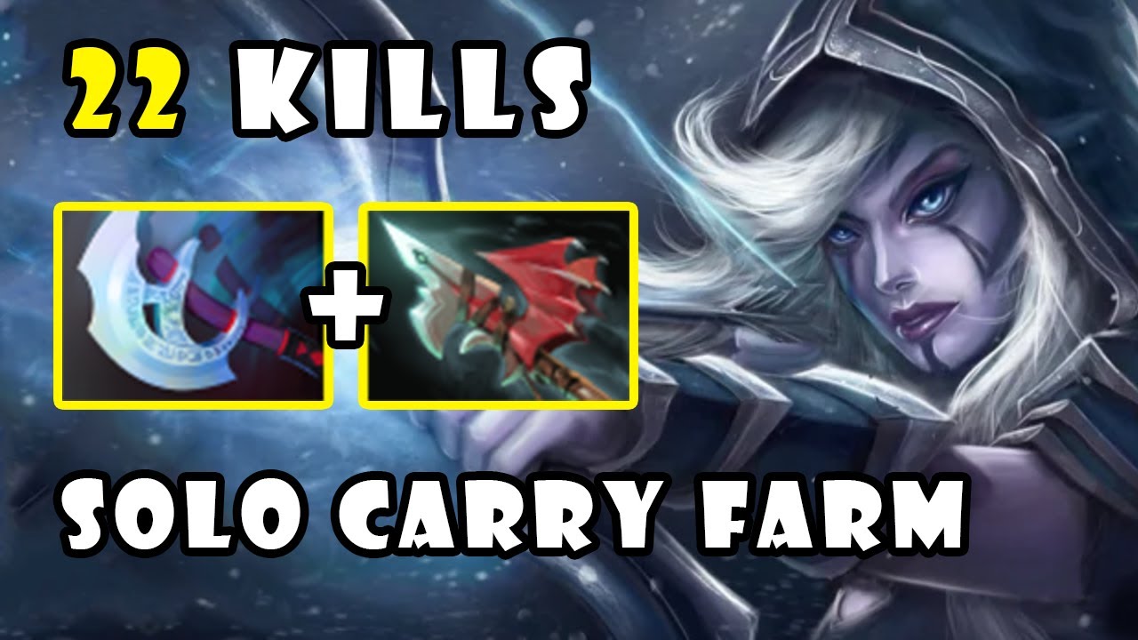 How to Play Solo Drow Ranger from Master Level of Farm to Late Game Carry | Dota 2 Gameplay 7.40