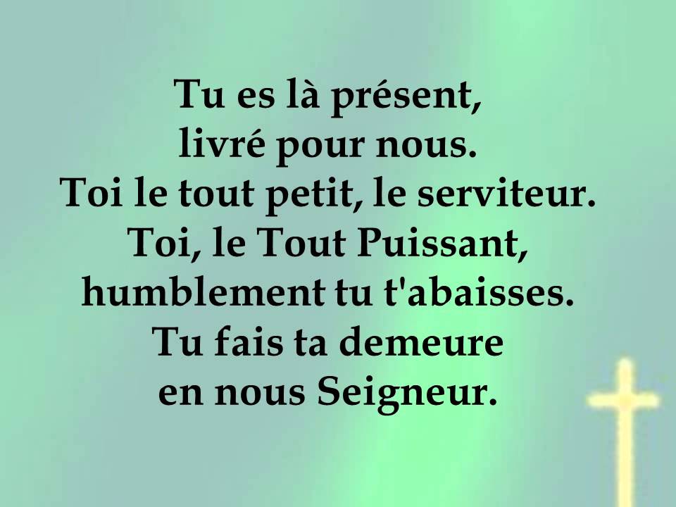 Tu fais ta demeure en nous