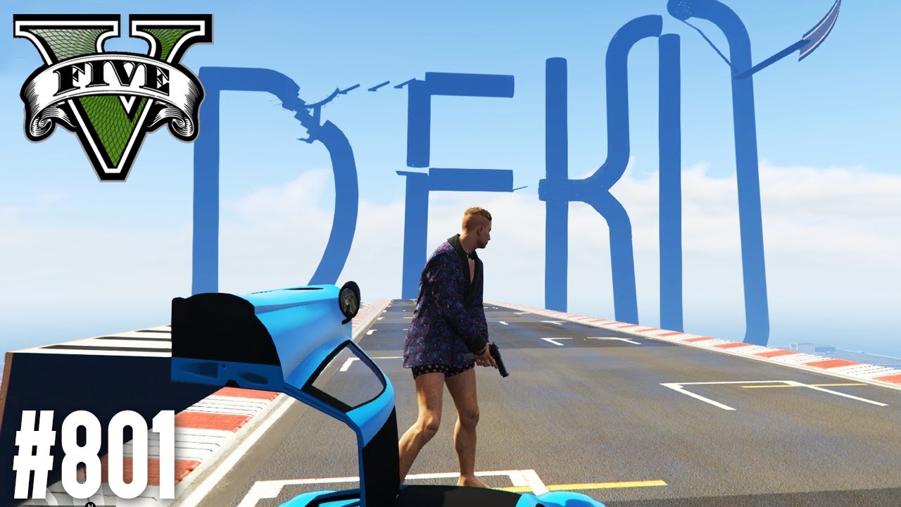 GTA DEKO STUNT PARKOUR! (+DOWNLOAD) | GTA 5 - CUSTOM MAP RENNEN