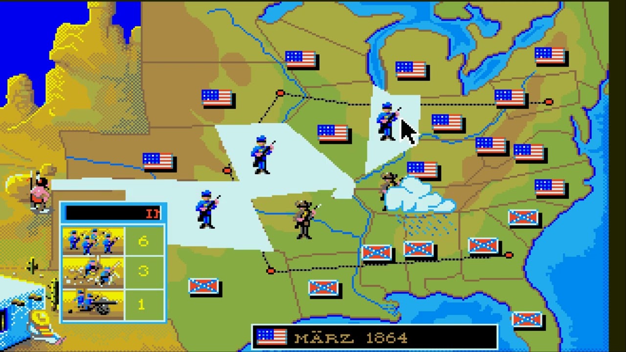 North & South - Eine komplette Runde mit der Amiga-Version