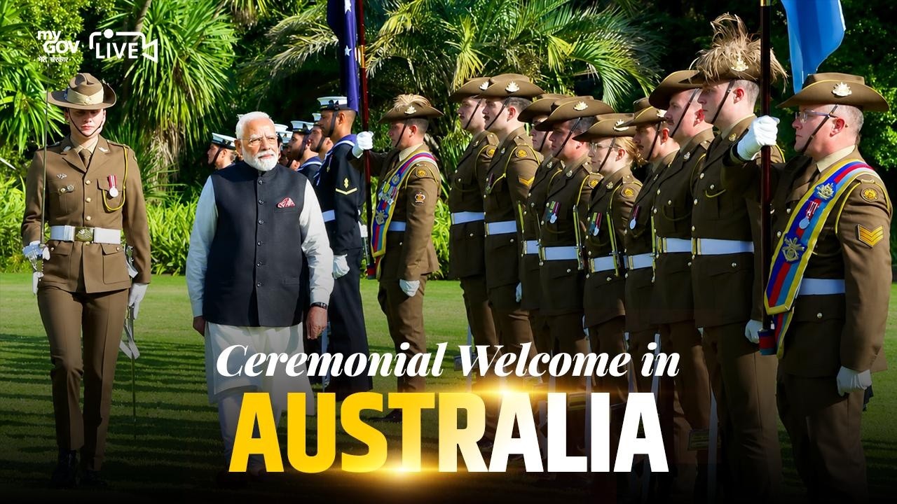 LIVE: PM Modi receives a ceremonial welcome in Australia