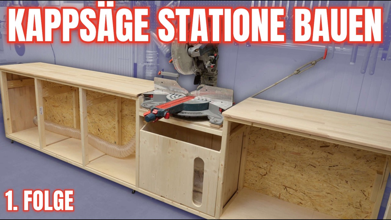 Kappsägen-Station aus Holz: Stabiler Rahmbau im Tischlerhandwerk