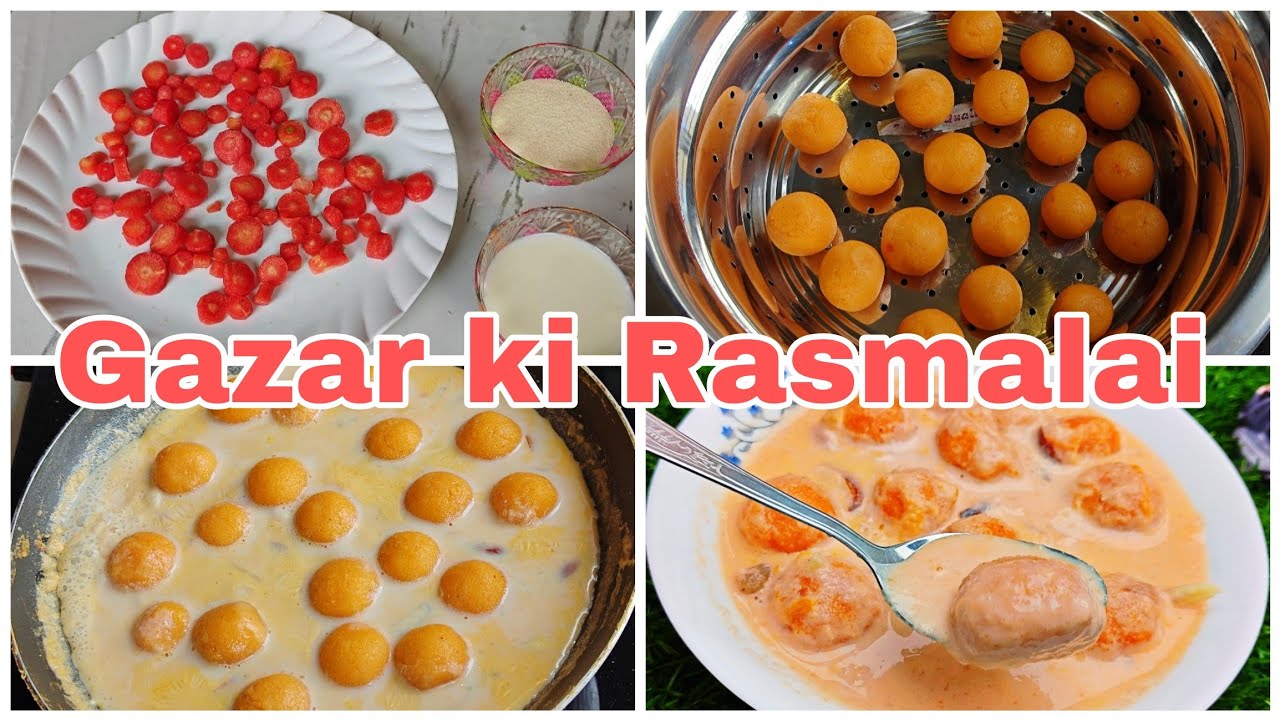 बाजार वाली रसमलाई भूल जाओगे 😮| Winter Special Gajar Rasmalai 😍| Carrot Se Bani Soft Rasmalai 🥕🔥
