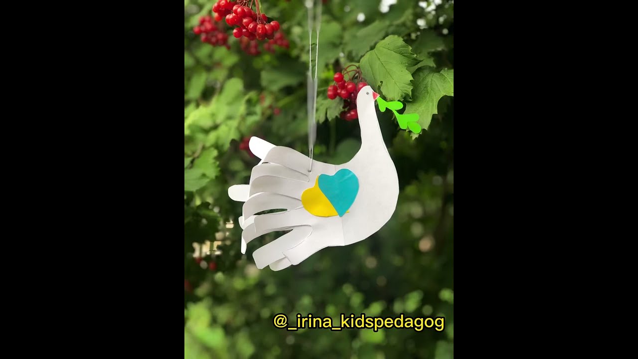 «Голуб миру» #аплікація #мир #длядітей #розвитокдитини #forkids