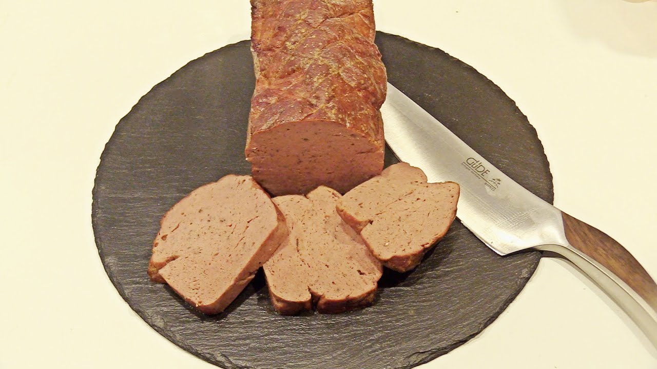 Wildschwein Leberkäse. Schritt für Schritt mit Rezept.