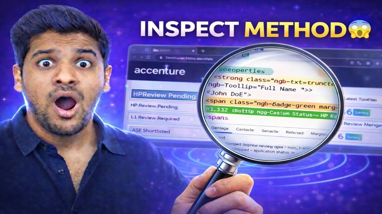 👉 Accenture Status Check Using Inspect 😱 Hidden Method Explained