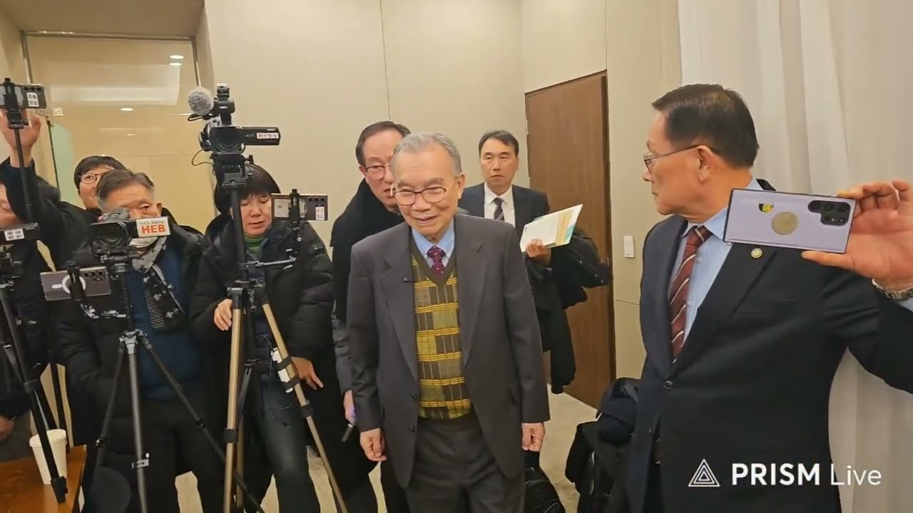 현장라이브. 김진홍목사 이재명 교회해산법 관련 시국관련 기자회견.