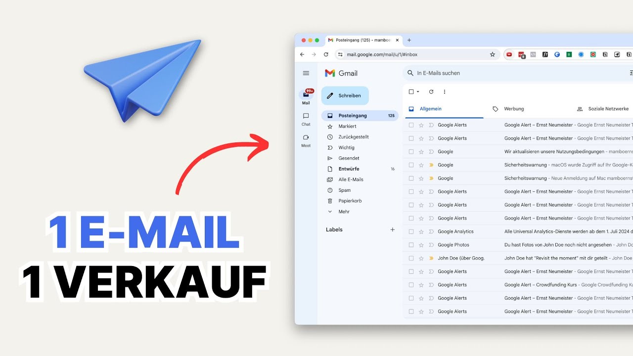 Minimalistisches E-Mail Marketing, das verkauft (Kompletter Kurs)