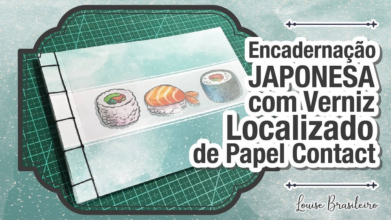 Encadernação Japonesa com Verniz Localizado de Papel Contact