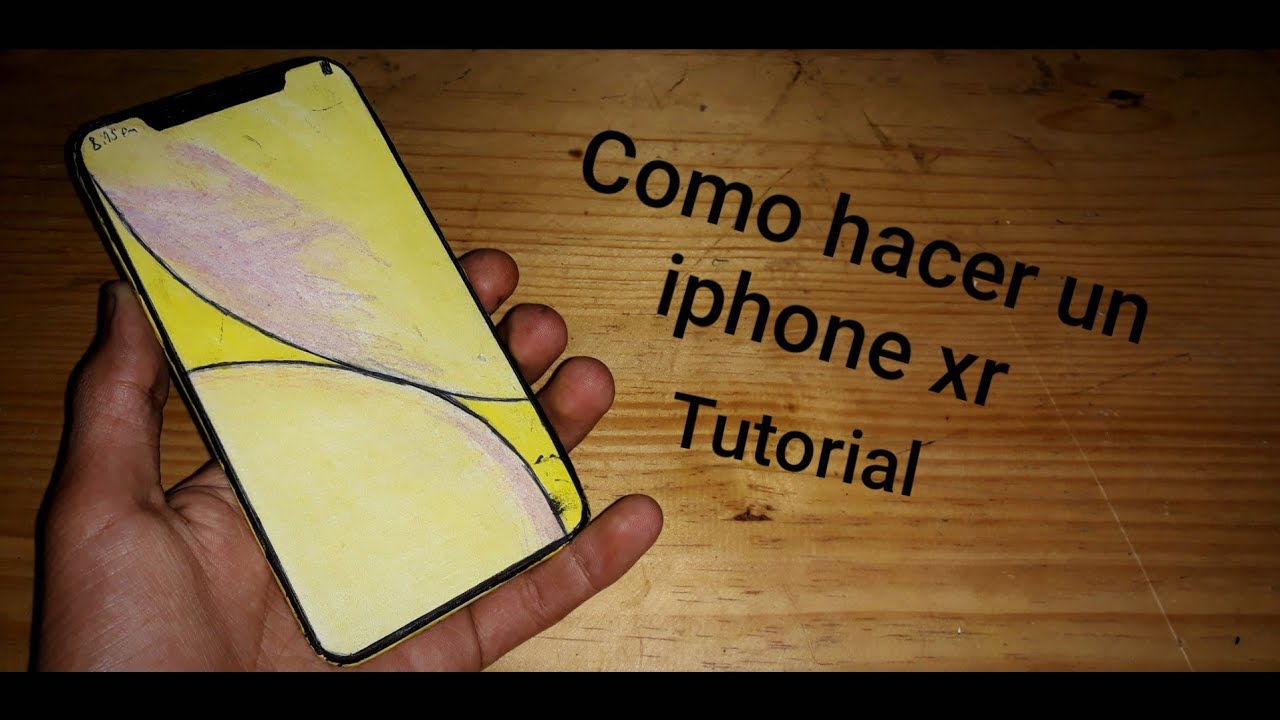 como hacer un iPhone xr de cartón - iPhone xr of cardboard tutorial